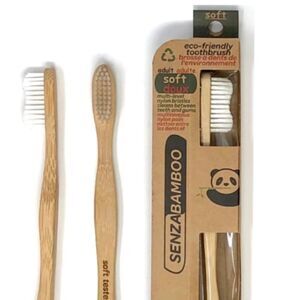 NIB Senza Bamboo ECO-FRIENDLY BAMBOO TOOTHBRUSH (SOFT ADULT)